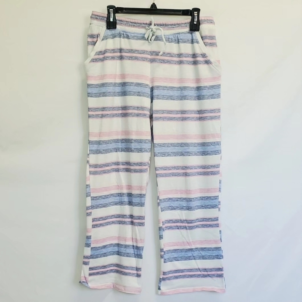 Croft & Barrow Multicolored Striped Pajama Pants w/ Pockets